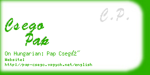 csego pap business card